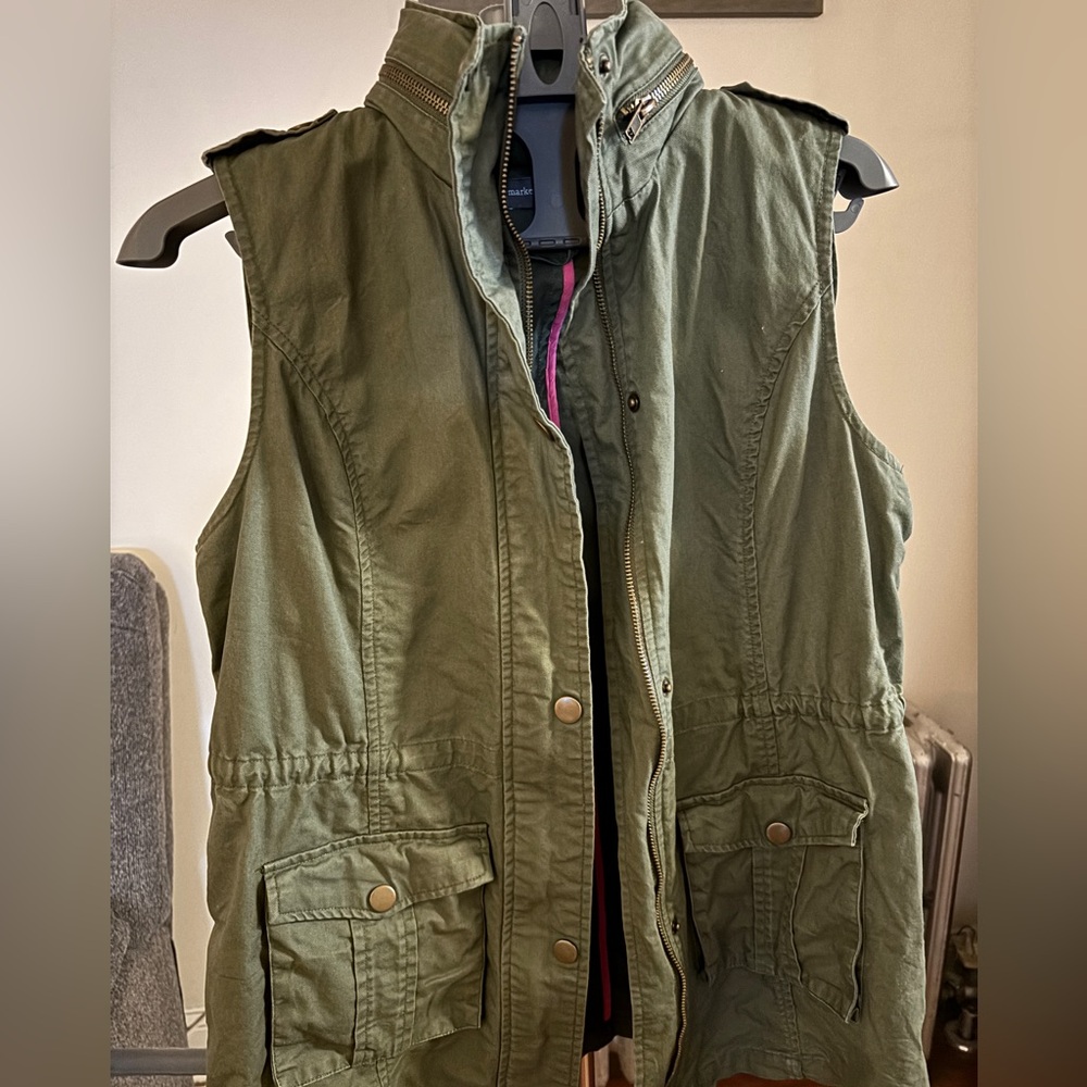 Market & Spruce Olive Women's Utility Vest